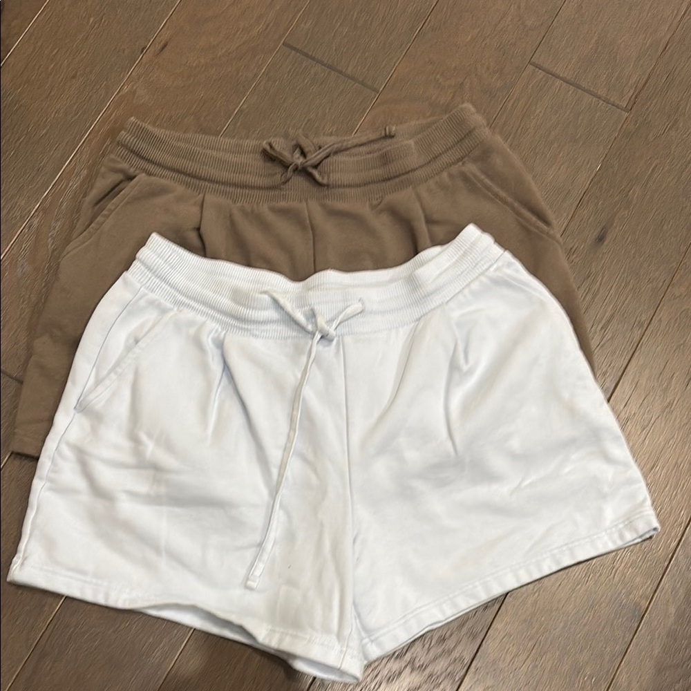 2 pair Athletic Shorts with Drawstring Waist size Large A New Day